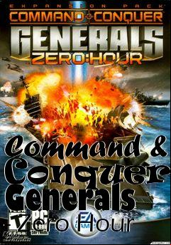 Box art for Command & Conquer - Generals - Zero Hour