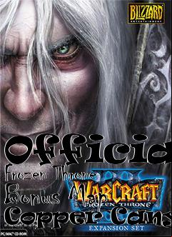 Box art for Official Frozen Throne Bonus Map Copper Canyon