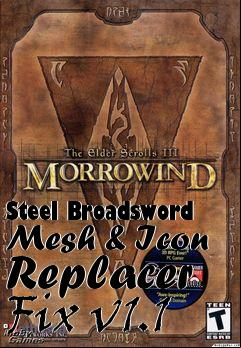 Box art for Steel Broadsword Mesh & Icon Replacer Fix v1.1