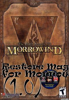 Box art for Restore Magicka for Morrowind (1.0)
