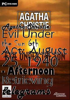 Box art for Agatha Christie: Evil Under the Sun