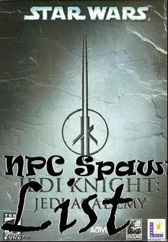 Box art for NPC Spawner List