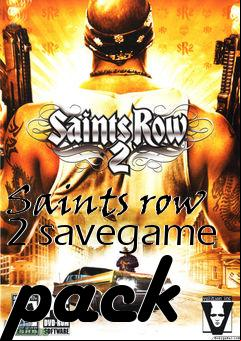 Box art for Saints row 2 savegame pack