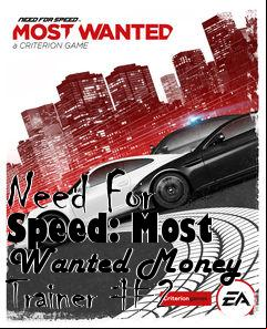 Box art for Need
For Speed: Most Wanted Money Trainer #2