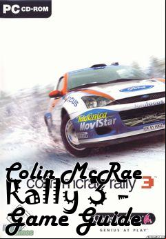 Box art for Colin McRae Rally 3 - Game Guide