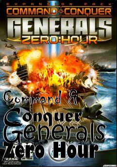 Box art for Command & Conquer - Generals Zero Hour