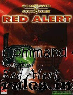 Box art for Command & Conquer - Red Alert rules.ini
