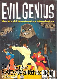 Box art for Evil Genius FAQ/Walkthrough